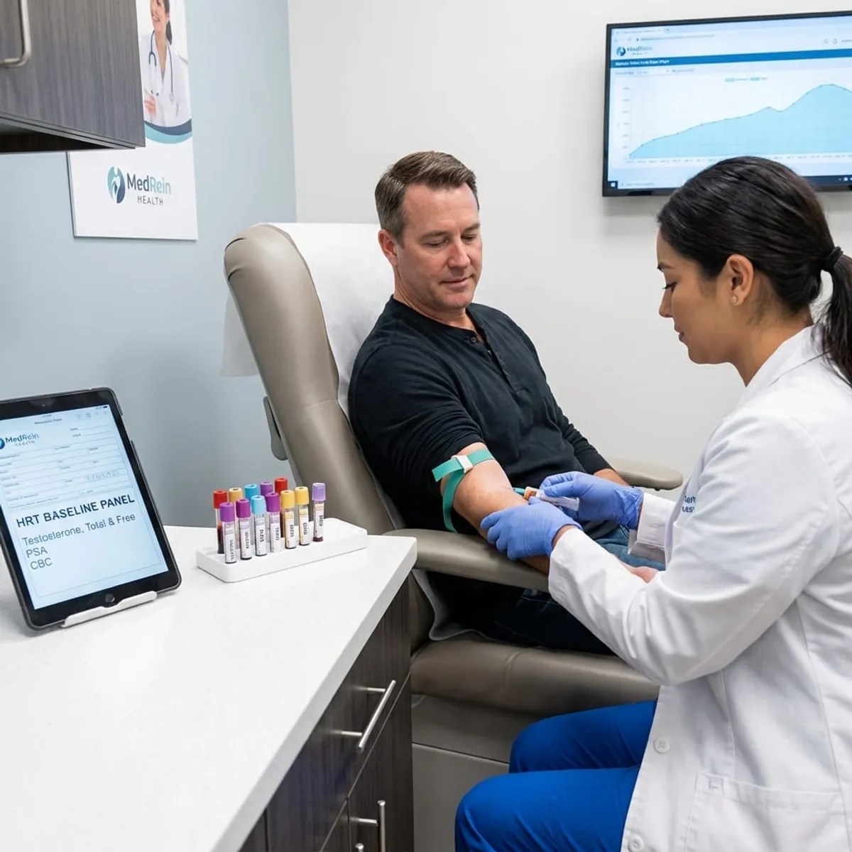Top 7 Safe HRT Monitoring Practices for Managing Low Testosterone in Men